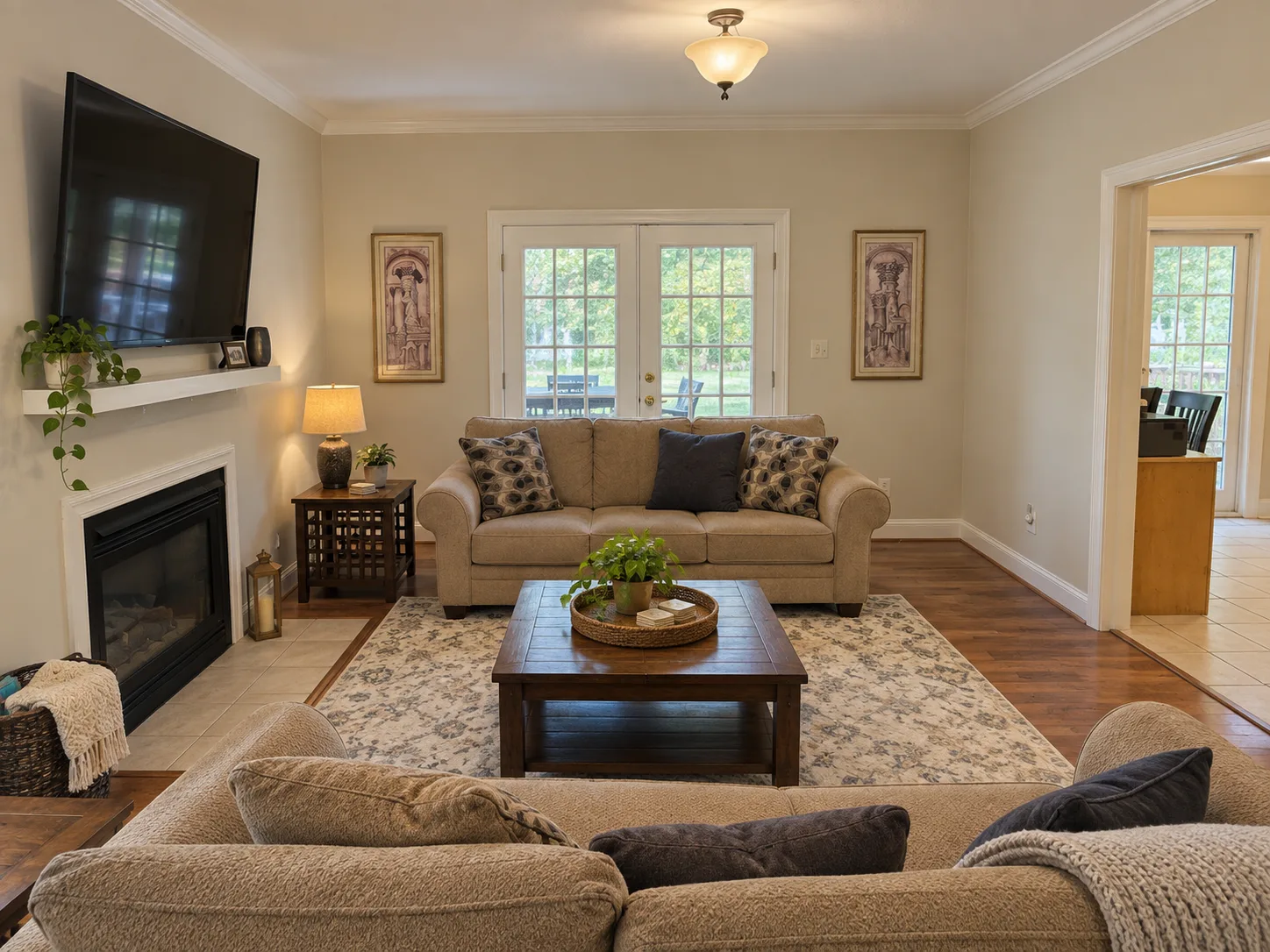 Representative shared living area for an Arizona recovery home
