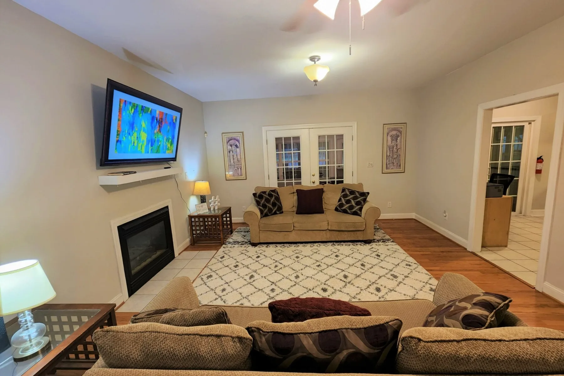Shared interior space in the Charlotte recovery home