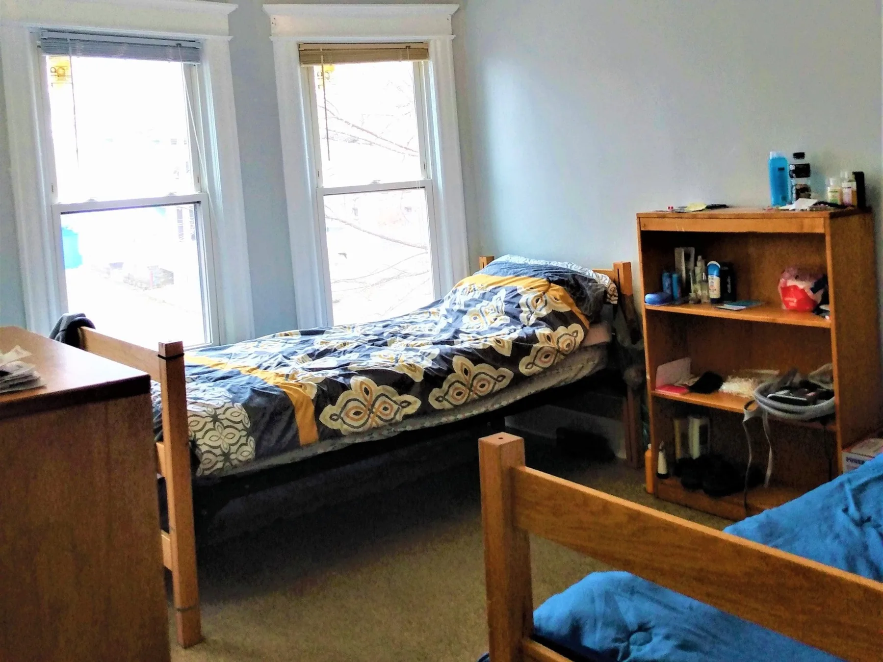 Shared Twin XL bedroom in a recovery-housing setting